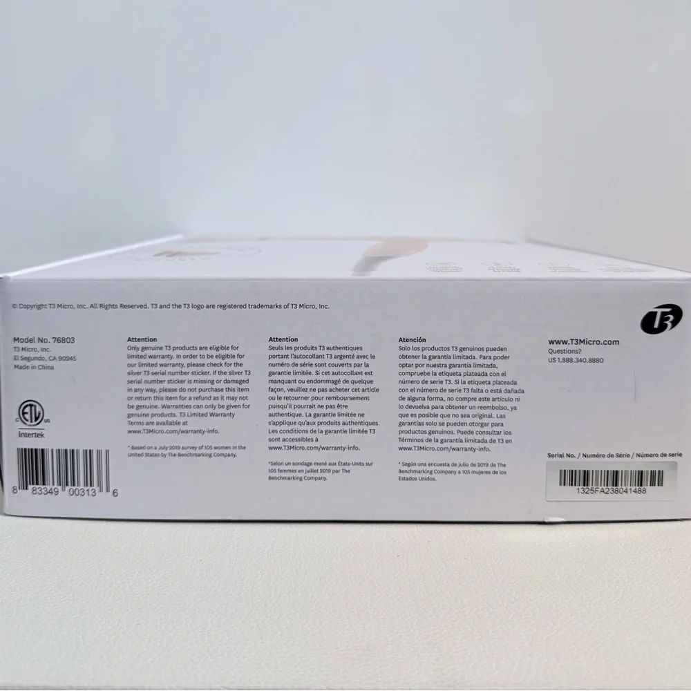 T3 Featherweight 3i Professional Hair Dryer Rose Gold NIB